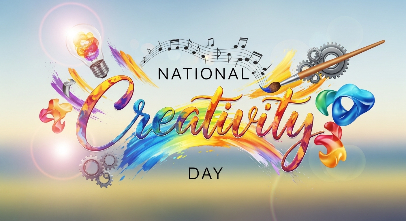 Vibrant National Creativity Day Artwork: Ideas, Art & Imagination - Feature Image May 650