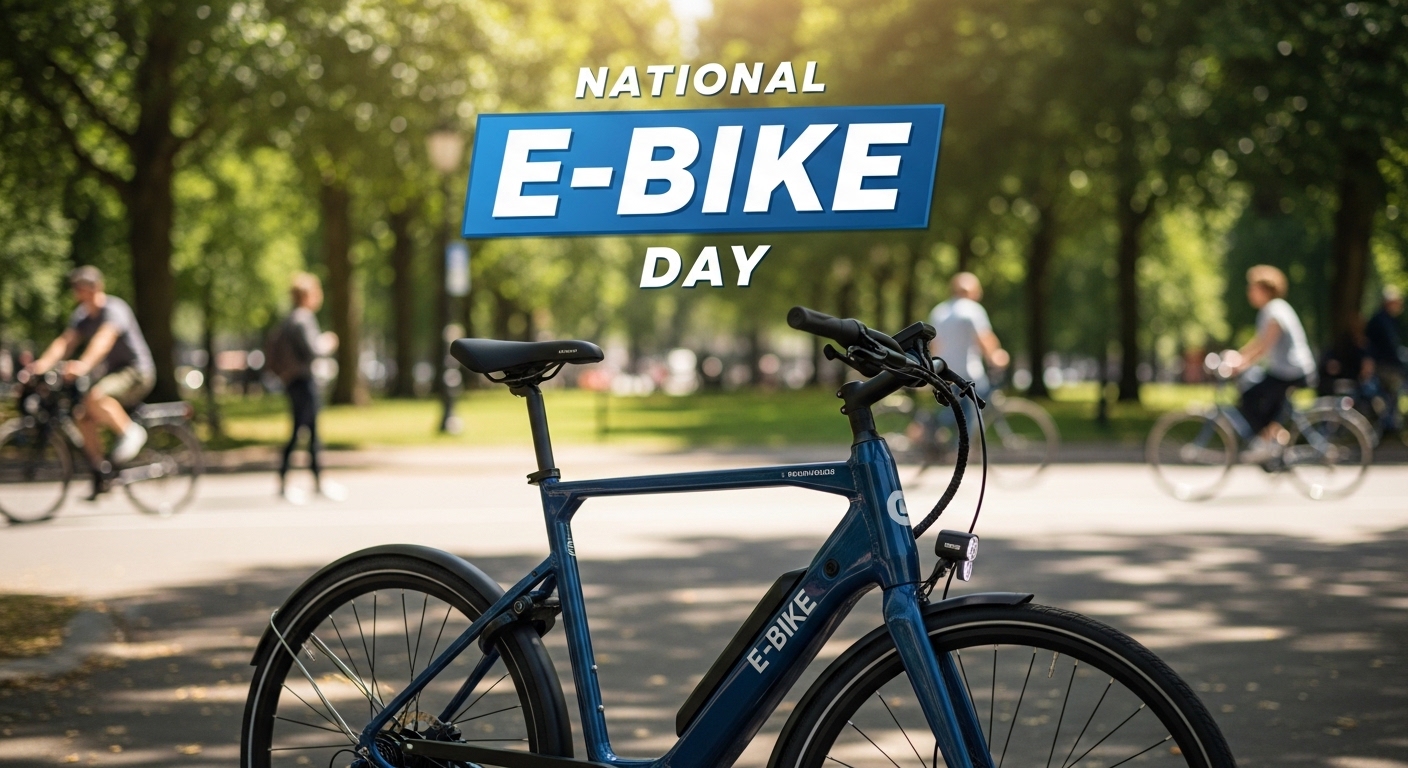 National E-Bike Day Celebration: Modern Electric Bicycle in a Green Park Setting - Feature Image May 651