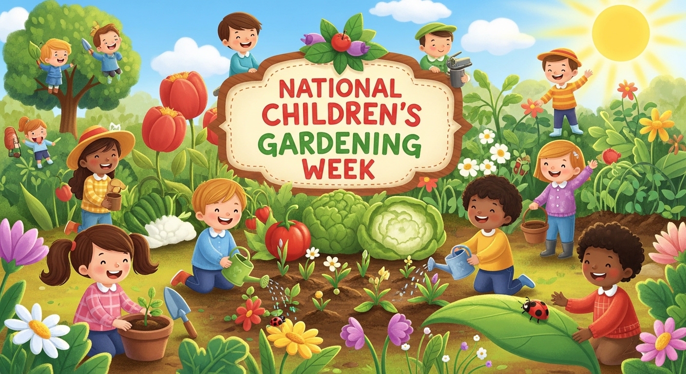 National Children's Gardening Week: Joyful Kids Cultivating Plants and Exploring Nature - Feature Image May 655