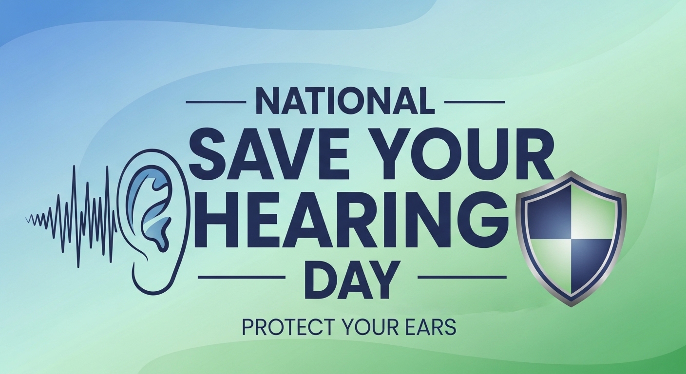 National Save Your Hearing Day - Ear Protection & Health Awareness Banner - Feature Image May 659