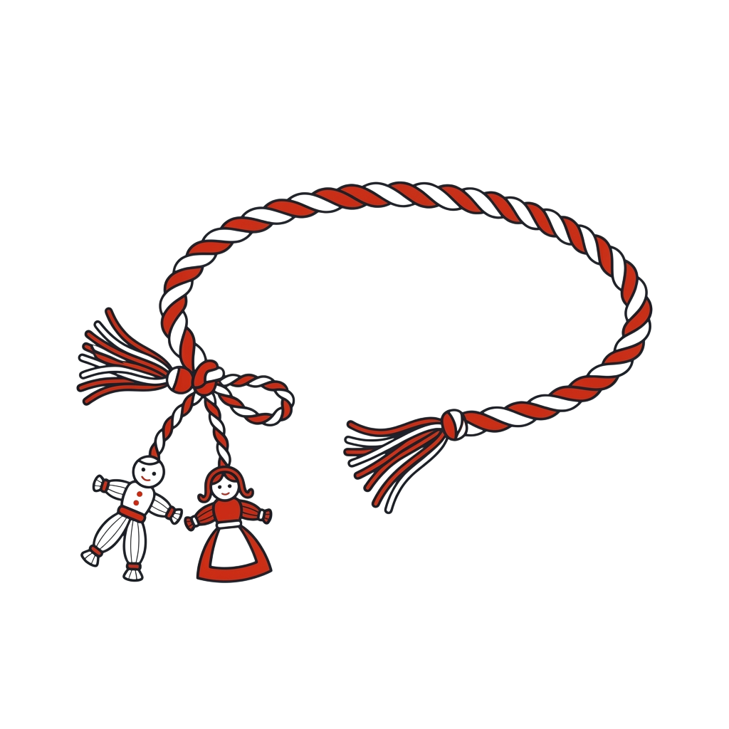 a red and black cord with tassels and charms