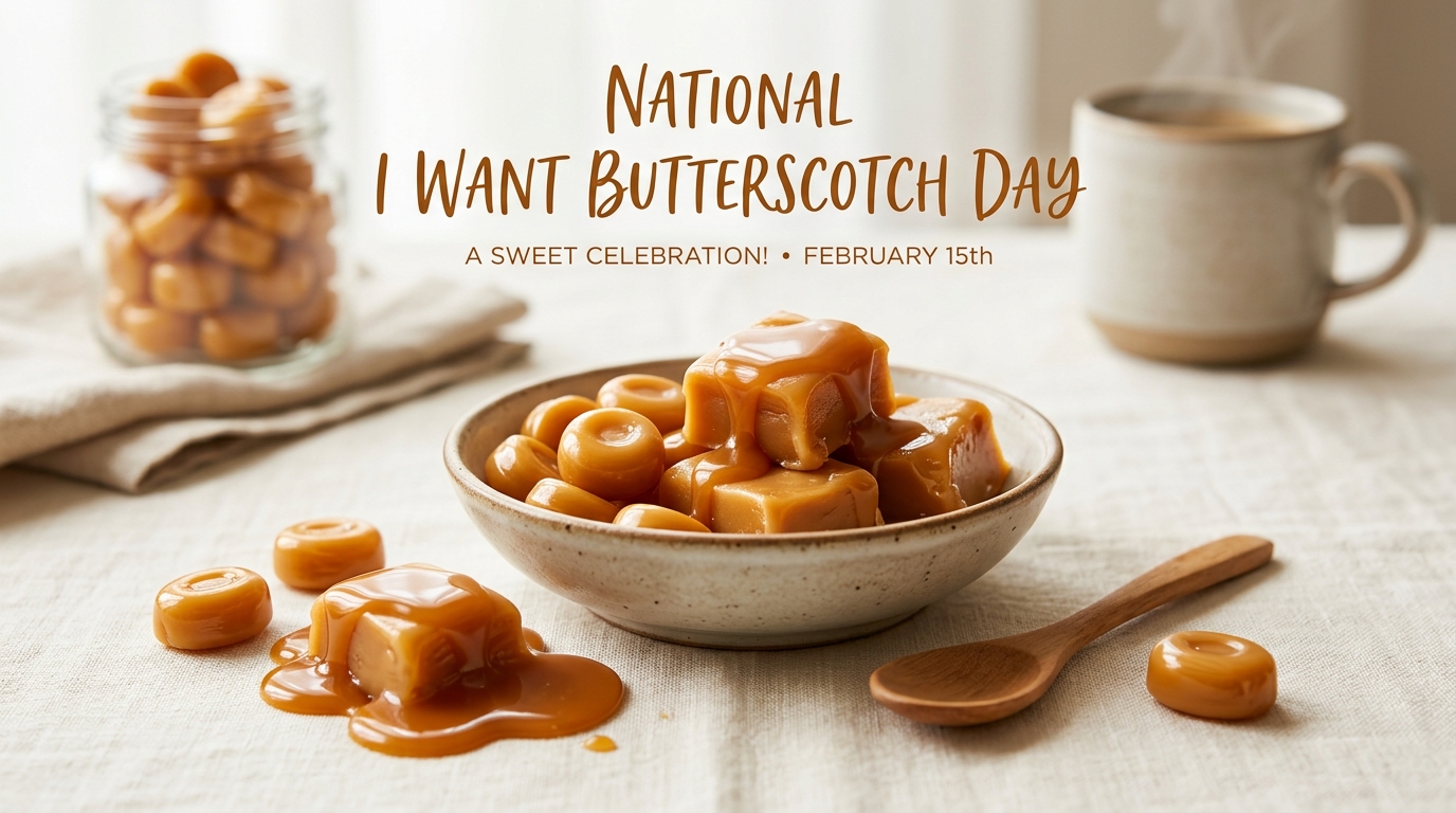 National Butterscotch Day: Caramel Candies, Melting Sauce, Warm Beverage - Feature Imagefeb 15 1