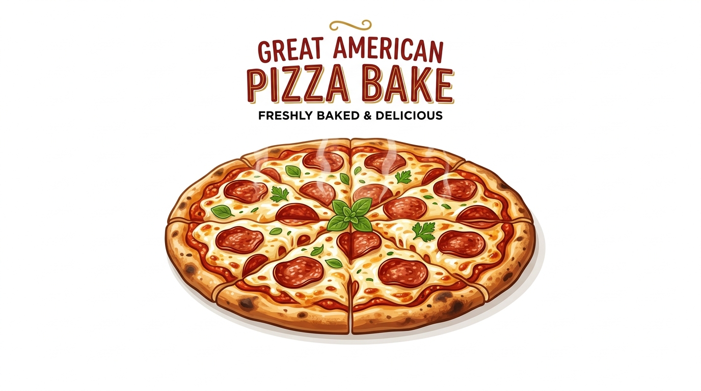 Delicious American Pizza Bake with Pepperoni and Fresh Basil - Feature Imagefeb08 2