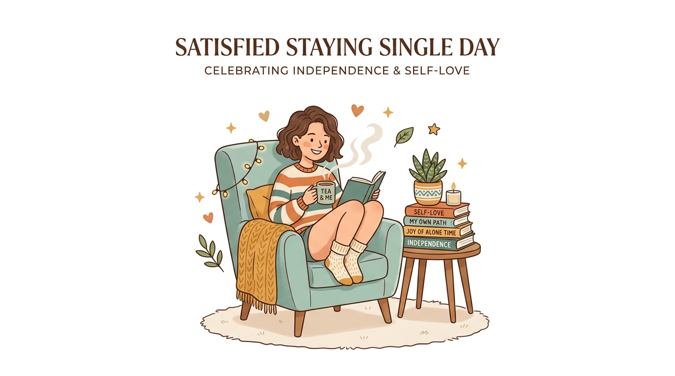 Satisfied Staying Single Day