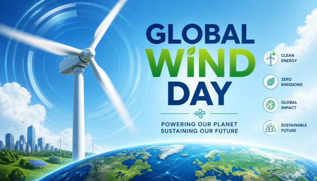 Global Wind Day: Sustainable Energy, Earth, and Urban Landscape - Feature Image June 269