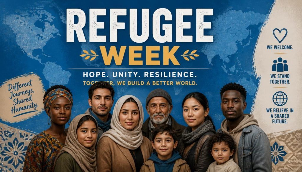Refugee Week: Diverse Community Portrait, Hope, Unity, Resilience for a Shared Future - Feature Image June 349