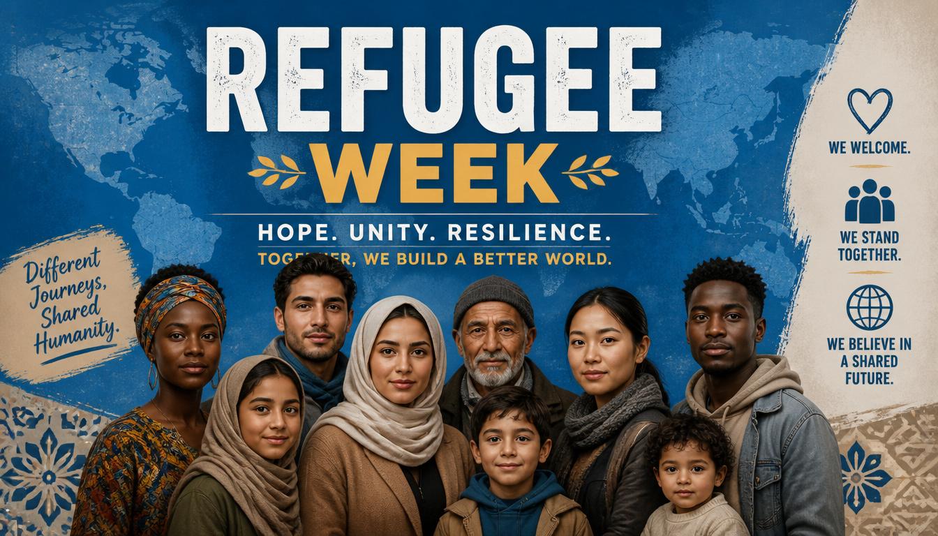 Refugee Week: Diverse Community Portrait, Hope, Unity, Resilience for a Shared Future - Feature Image June 349