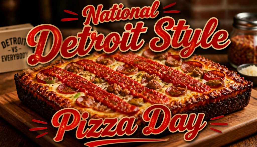 National Detroit Style Pizza Day