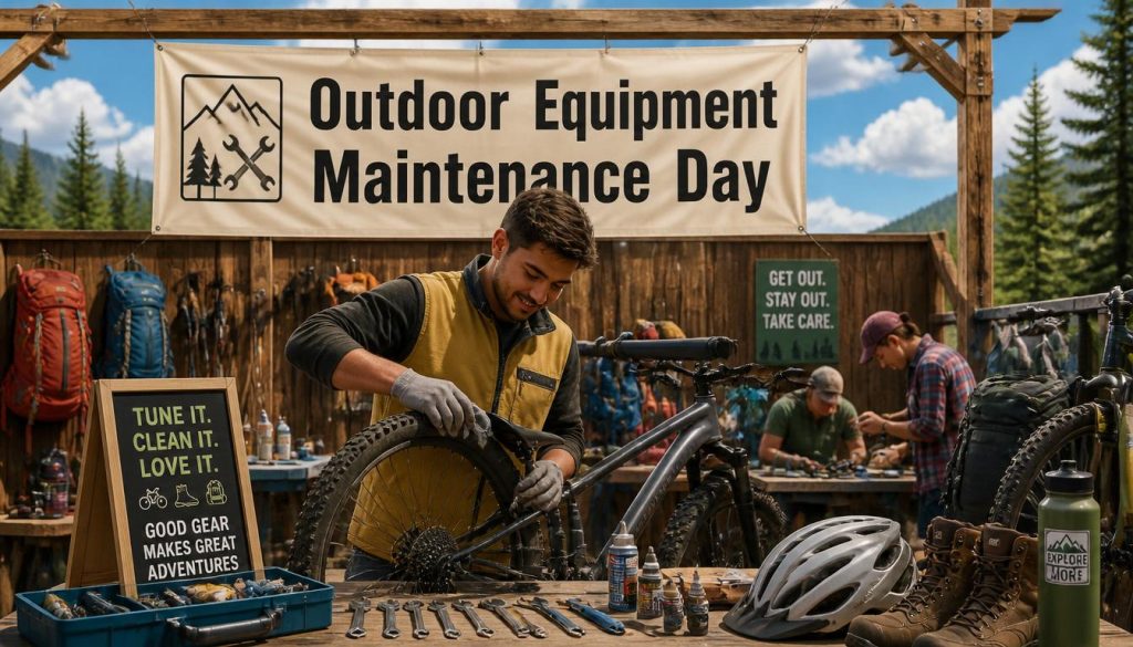 Man in a workshop repairing a bicycle tire