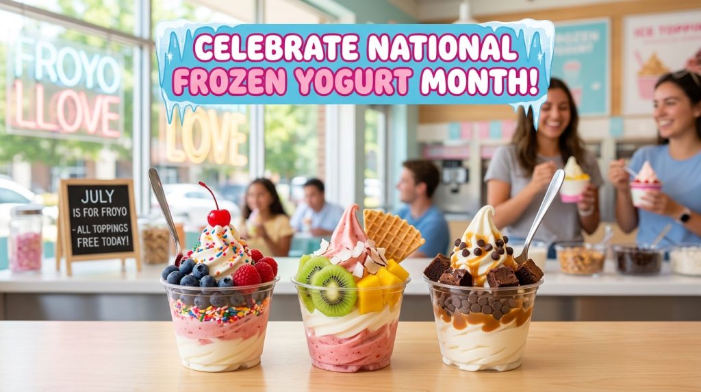 National Frozen Yogurt Month