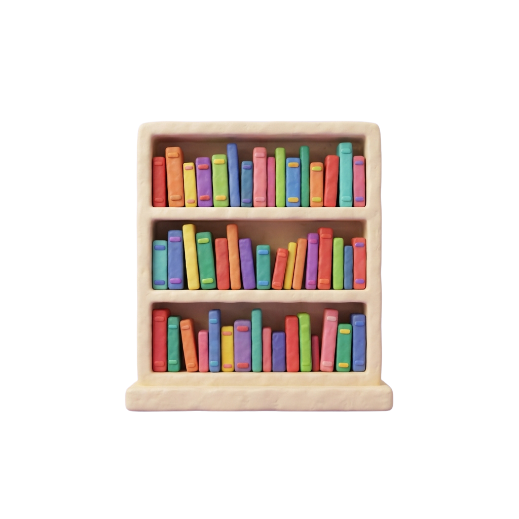 A three-tiered chalk holder with colorful chalk pieces neatly arranged on each shelf