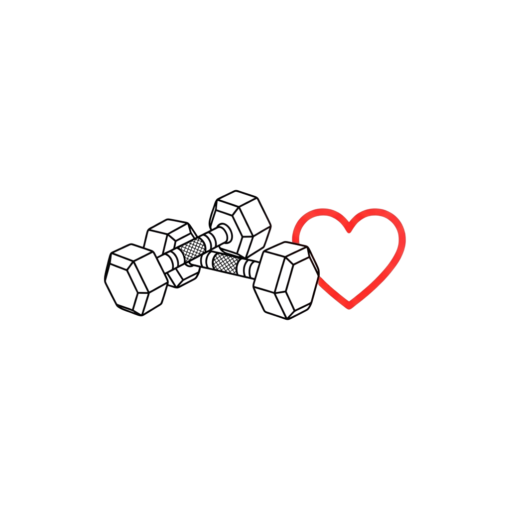A glowing red heart shape on a dark background