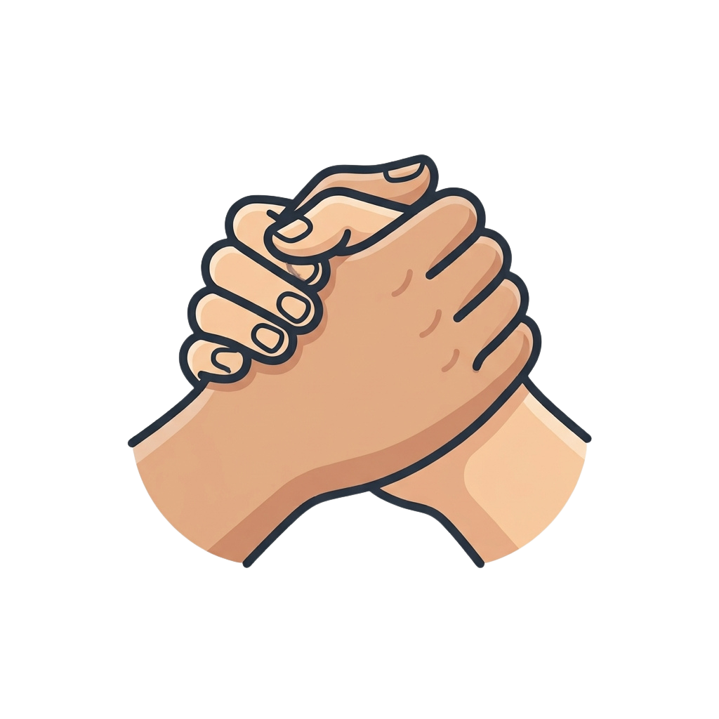 Two fists clenched together against a black background, symbolizing strength and determination
