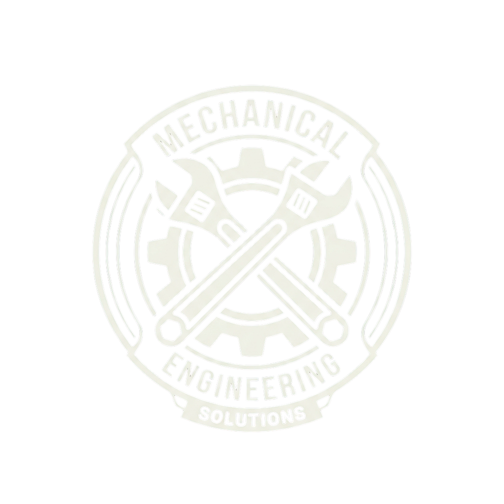 Logo showing crossed wrenches and interlocking gears inside a circular badge with text reading Mechanical Engineering Solutions