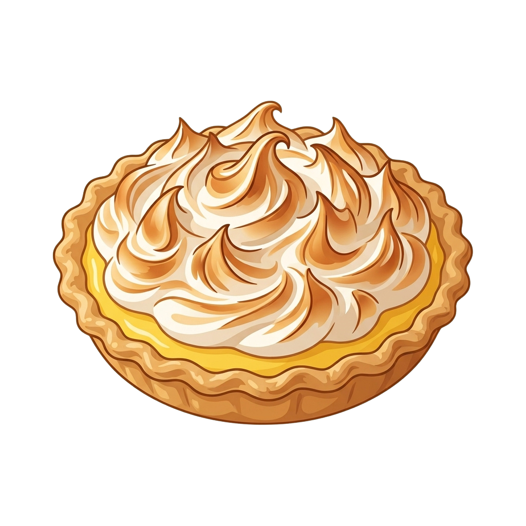 A golden-brown pastry with caramel and white cream swirl filling