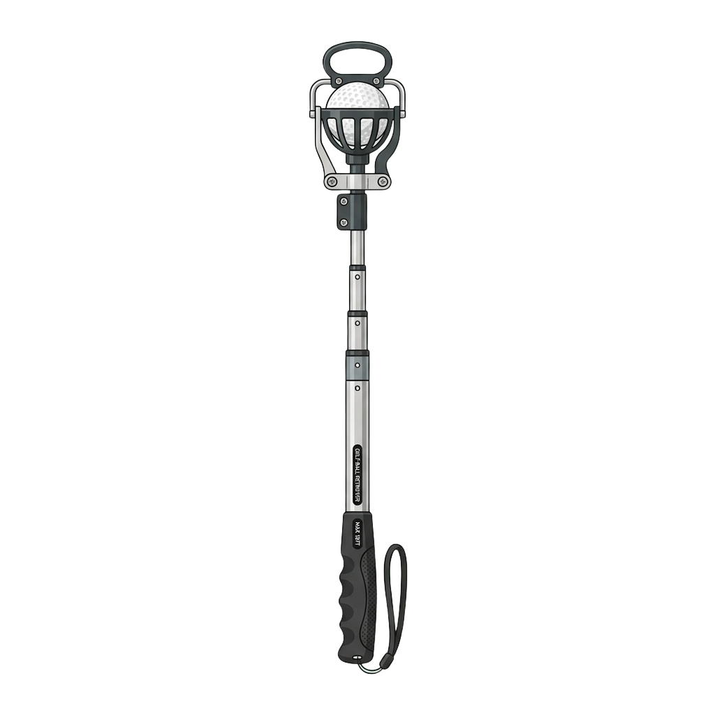 A telescopic selfie stick with a phone holder at the top and a wrist strap at the bottom
