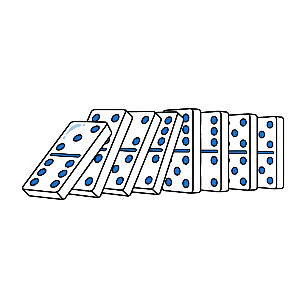 Visual representation of Braille letters A through J in blue dots on black background