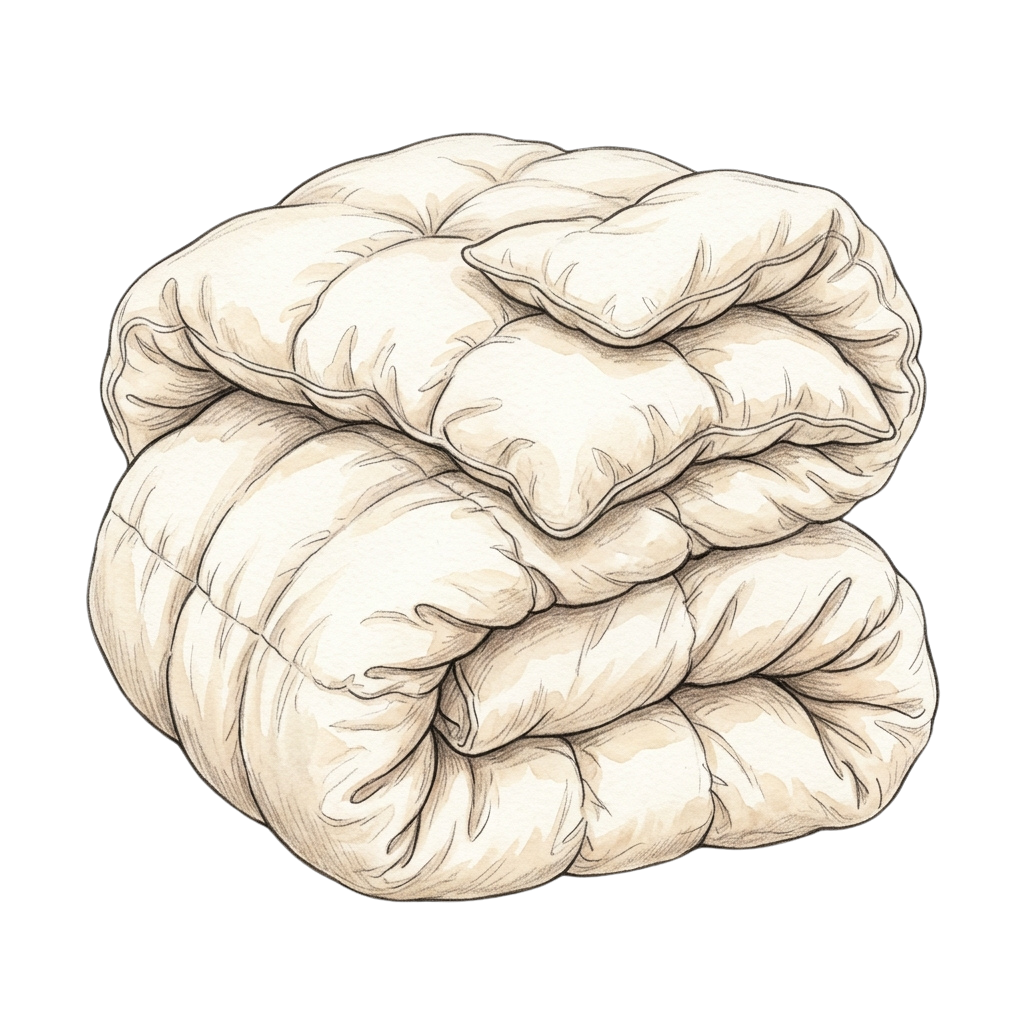 A detailed sketch of a human brain showing its wrinkled surface with gyri and sulci patterns