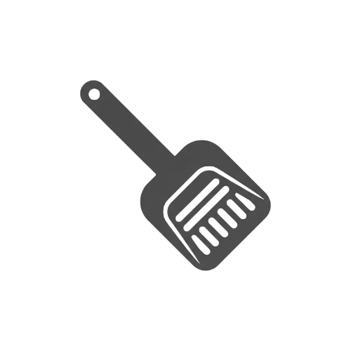 A gray plastic bottle opener with a handle and a serrated edge for opening bottle caps