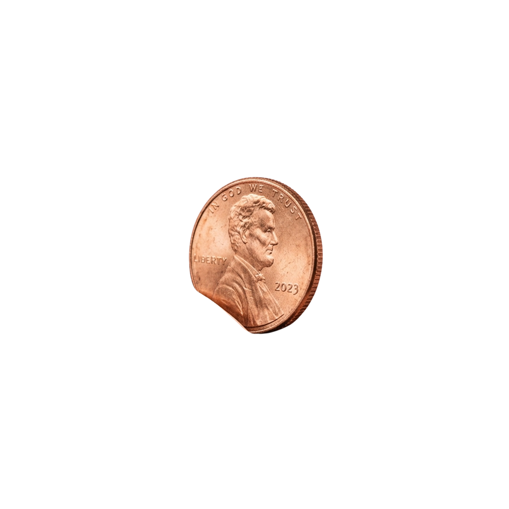 A close-up image of a 2023 copper-colored penny featuring a profile portrait of a man facing right