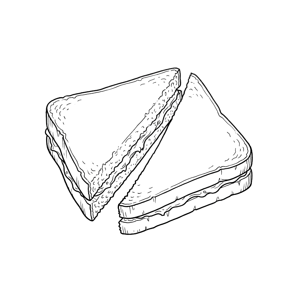 Wireframe sketch of open-back sandals with adjustable straps