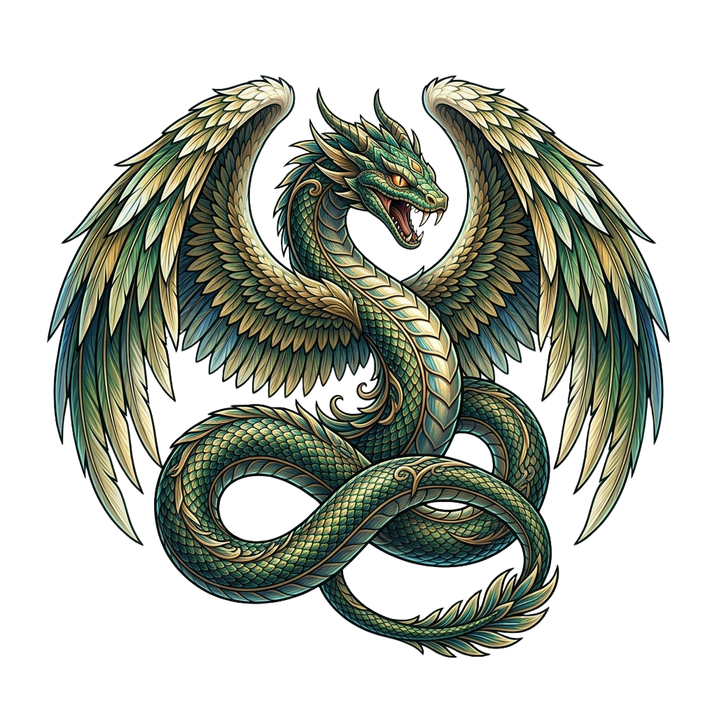 A detailed illustration of a dragon with bat-like wings and a serpentine tail, roaring against a black background