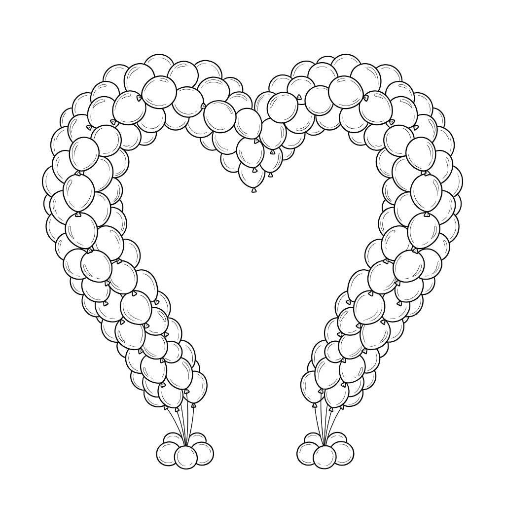 A detailed wire heart shape made of interconnected loops and circular patterns.