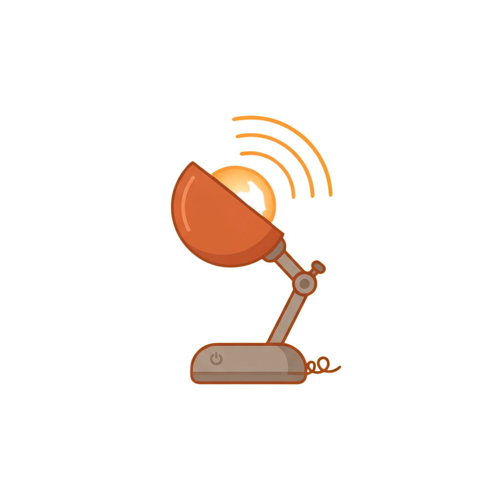 Illustration of a wireless router emitting signal waves