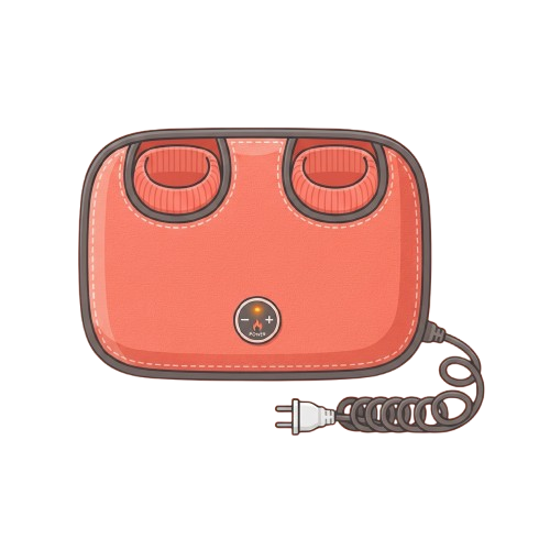 Red portable dual USB charger with coiled cord and plug, designed for car use