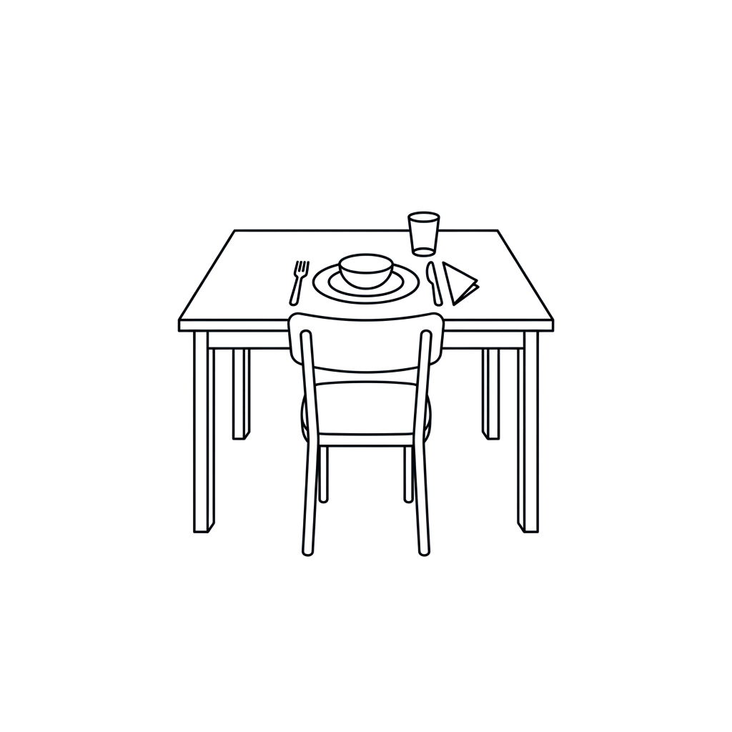 Minimalist abstract design with faint white lines on a black background