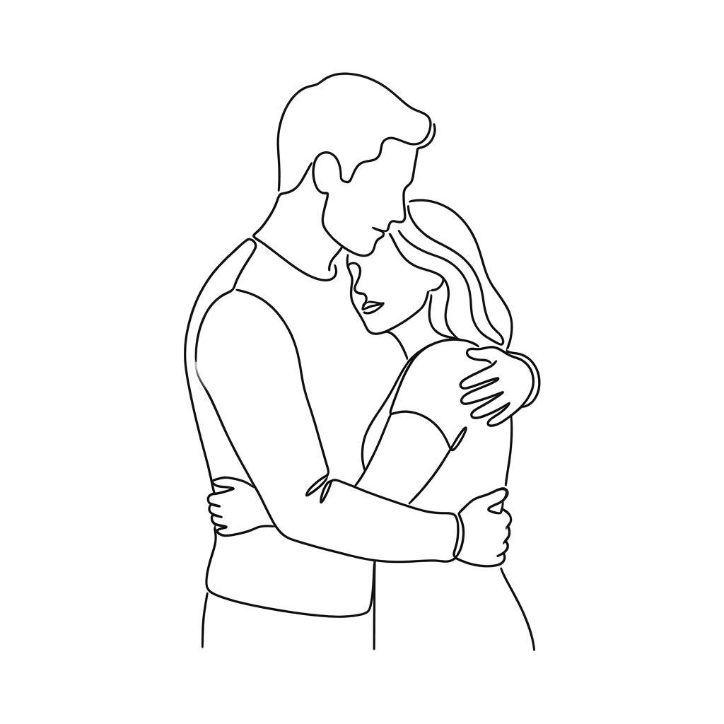 Minimalist abstract design with faint white lines on a black background