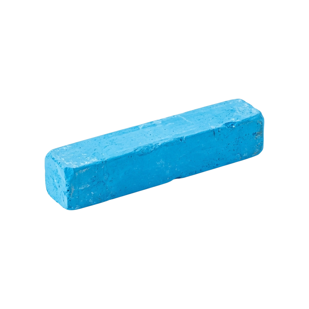 A single blue rectangular building block against a black background