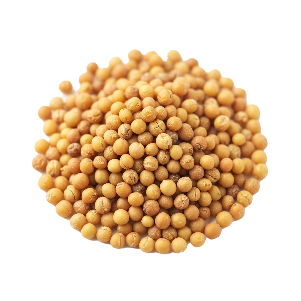 A tightly packed spherical cluster of small yellow lentils against a black background