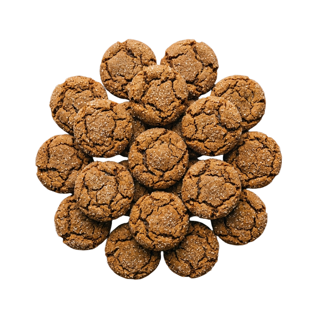 A cluster of twelve chocolate croissant cookies with a cracked, textured surface